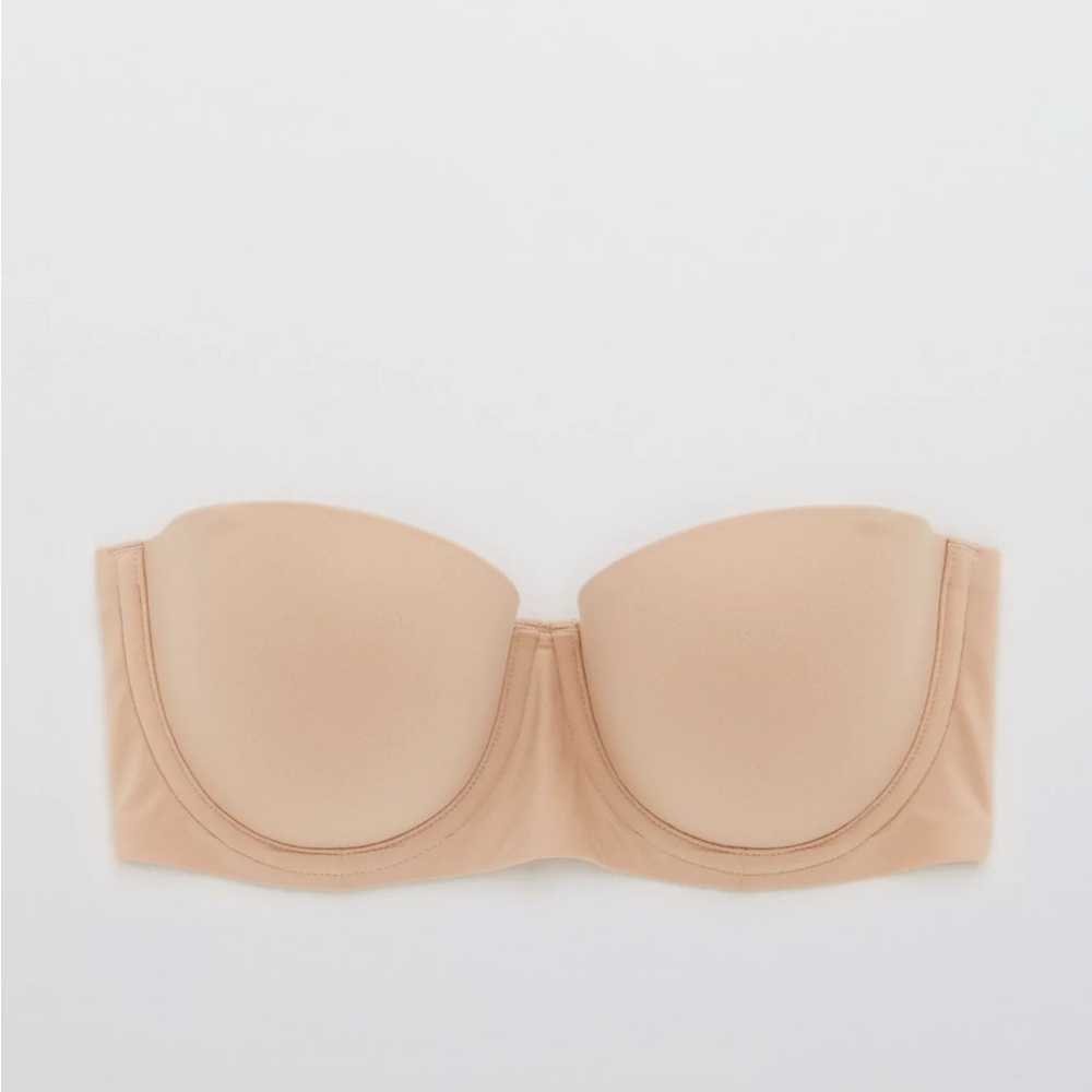 aerie Strapless Molded T-Shirt Bra in Nude